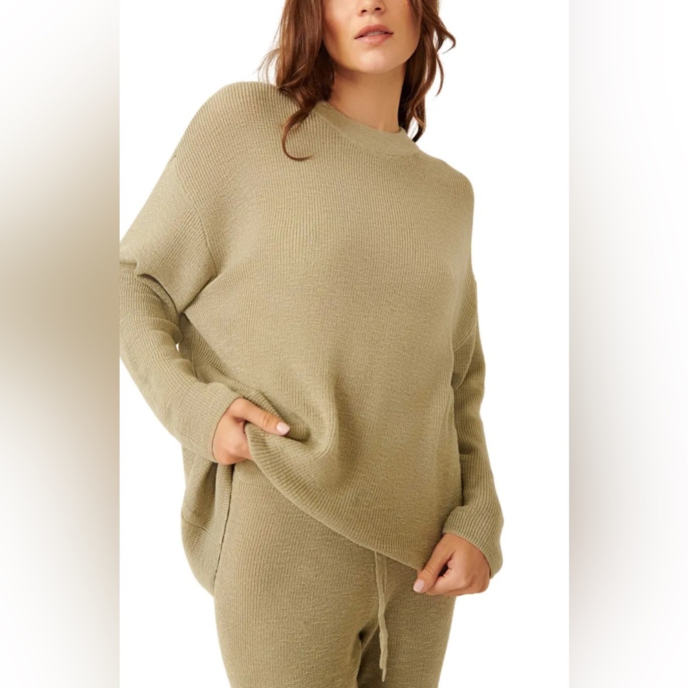 Free People Beach Malibu Sweater boho western festival oversized size small #52